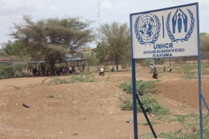 Interpreters in consultation outside UNHCR office